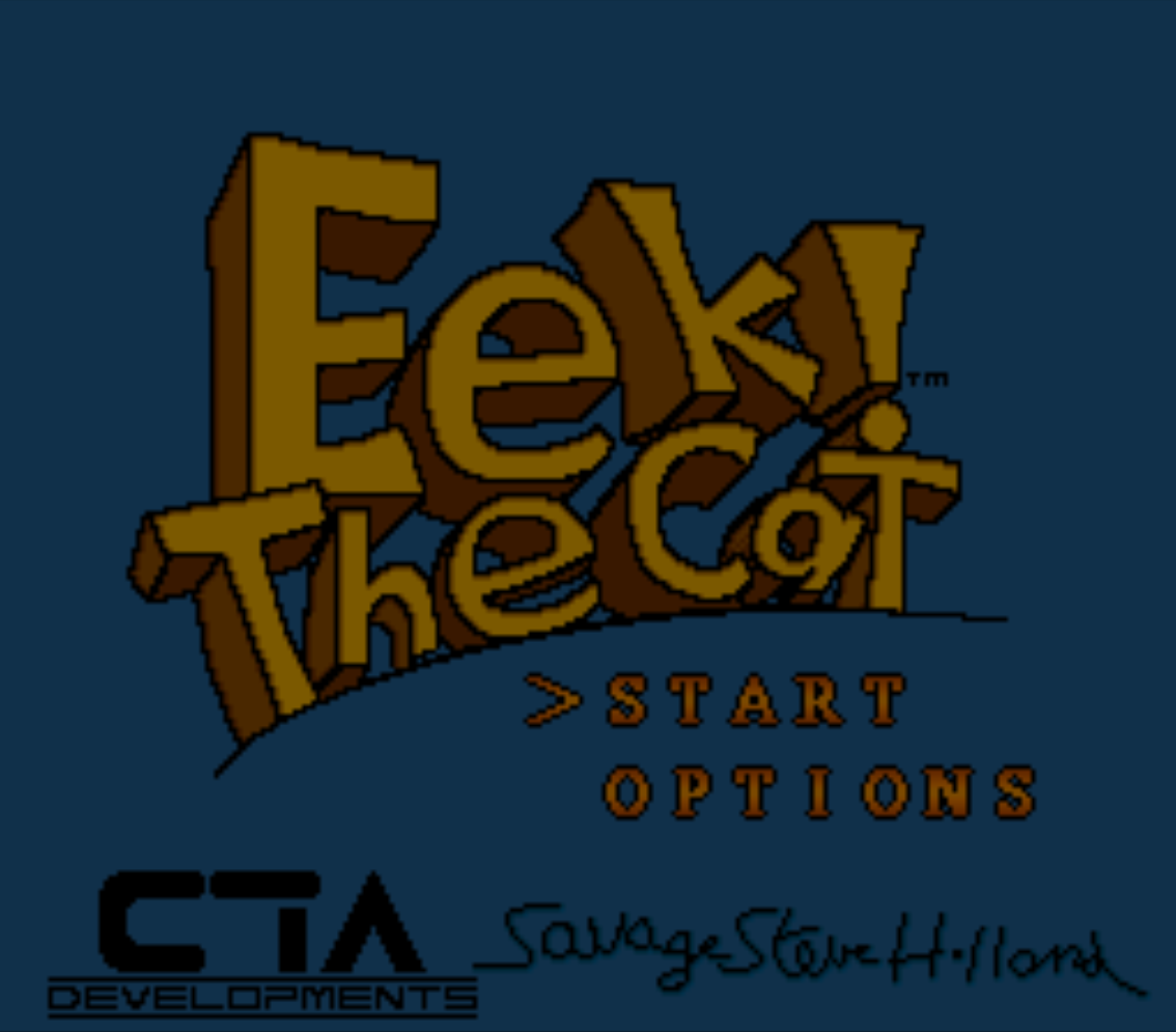 Eek The Cat Title Screen